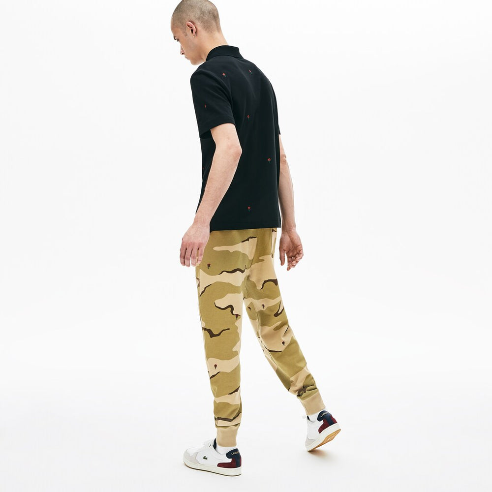 Men's Live Rose Embroidered Camo Sweatpant / Lacoste