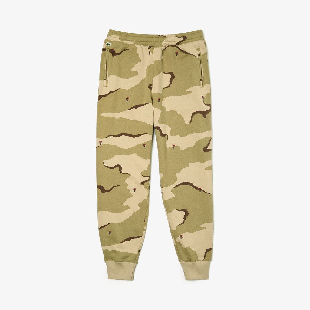 Men's Live Rose Embroidered Camo Sweatpant / Lacoste