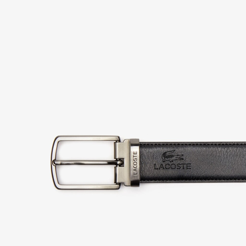 Men's Reversible Leather Belt And Interchangeable Buckles Gift Set / Lacoste