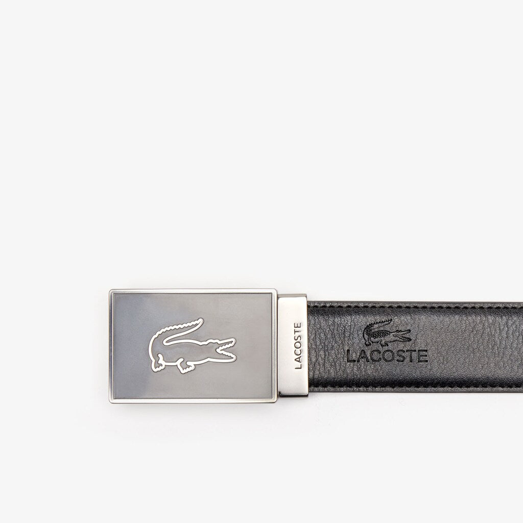 Men's Reversible Leather Belt And Interchangeable Buckles Gift Set / Lacoste