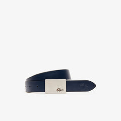 Men's Reversible Leather Belt And 2 Buckles Gift Set / Lacoste