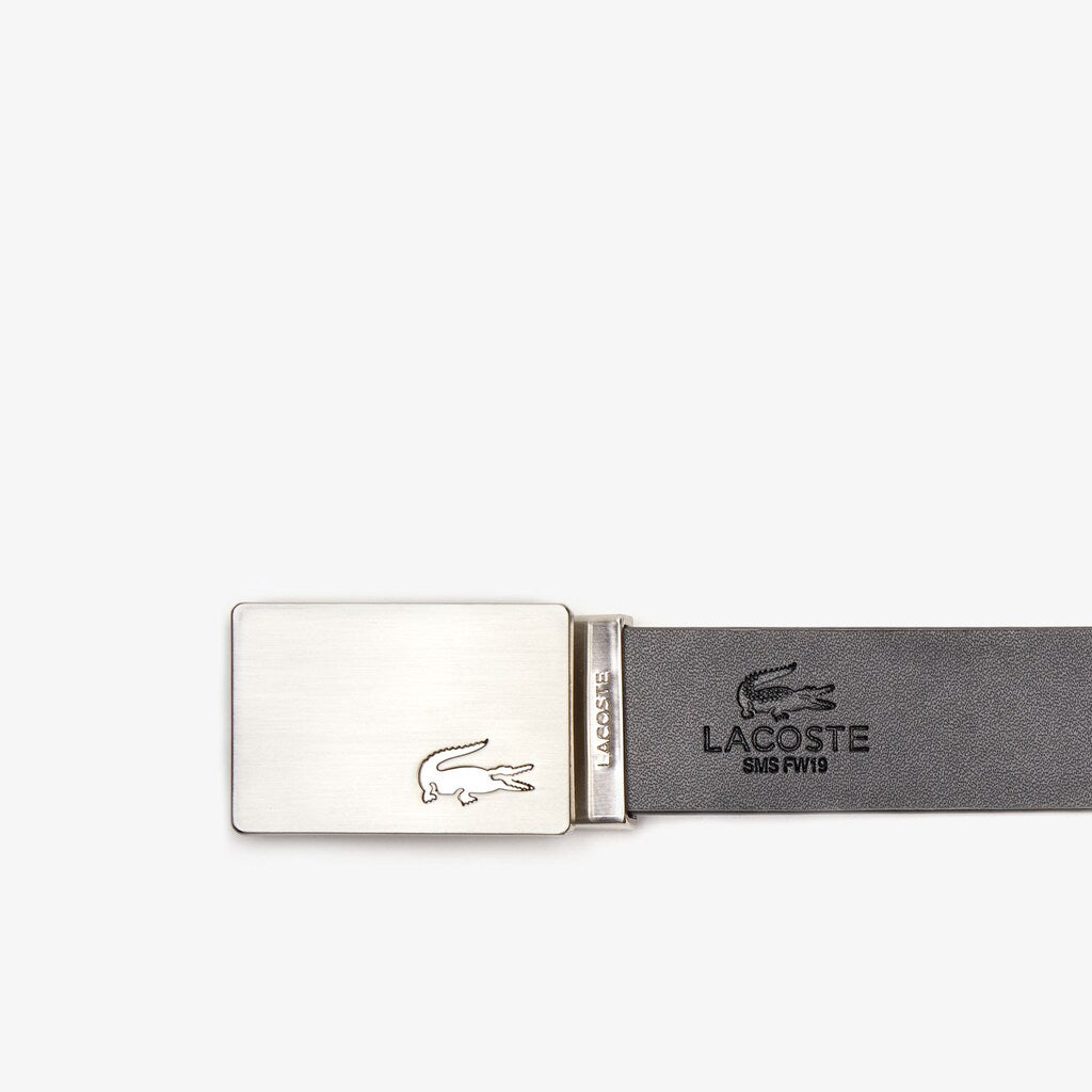 Men's Reversible Leather Belt And 2 Buckles Gift Set / Lacoste