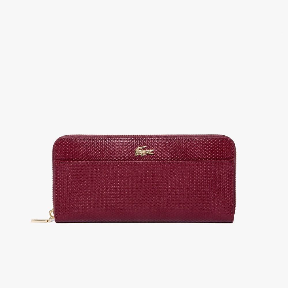 Women's Chantaco Leather 12 Card Wallet / Lacoste