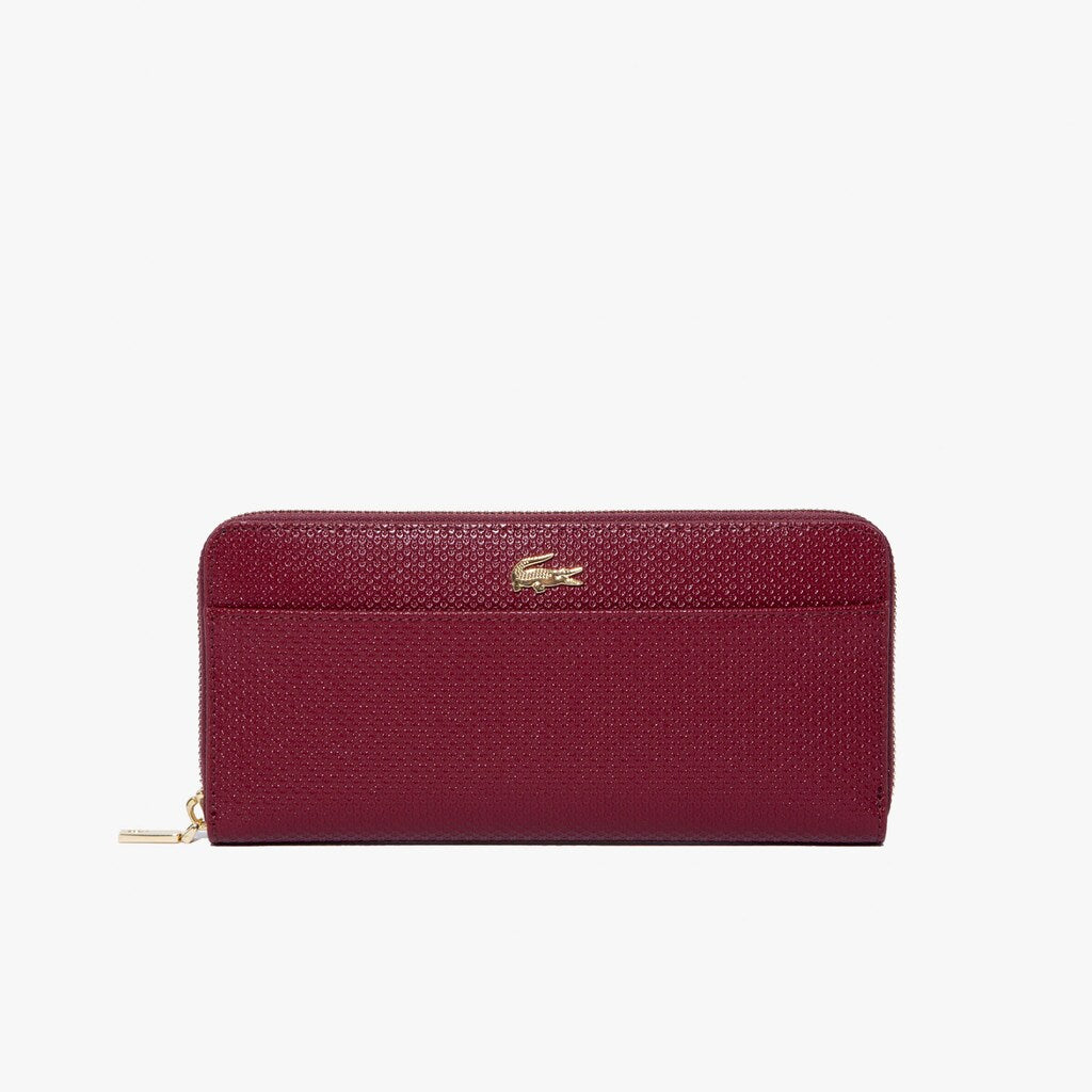 Women's Chantaco Leather 12 Card Wallet / Lacoste