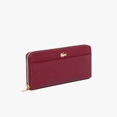 Women's Chantaco Leather 12 Card Wallet / Lacoste