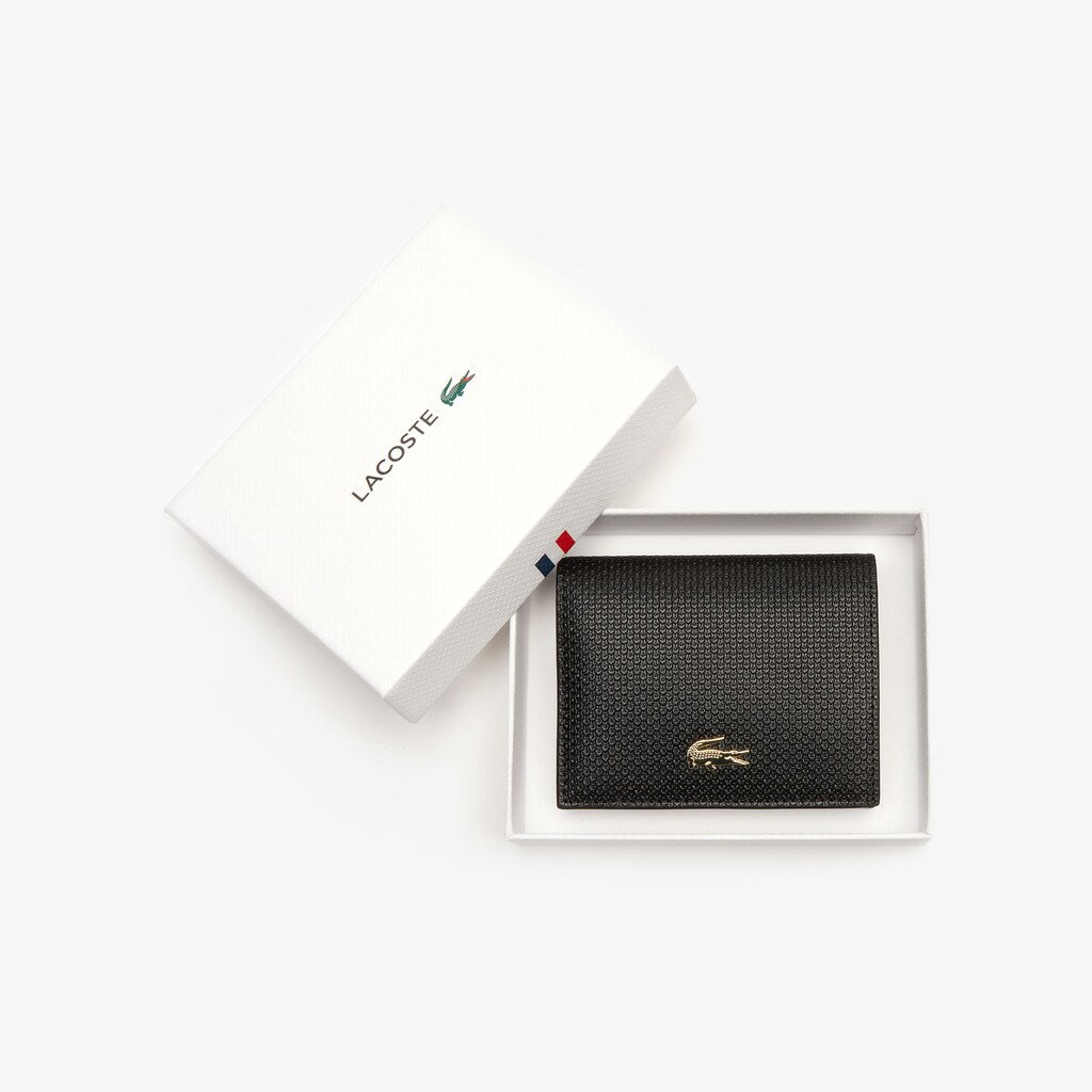 Women's Chantaco Leather Bi-fold Wallet with Coin Purse / Lacoste