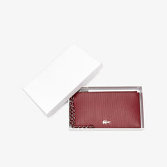 Women's Chantaco Piqué Leather Zip Coin Pouch / Lacoste