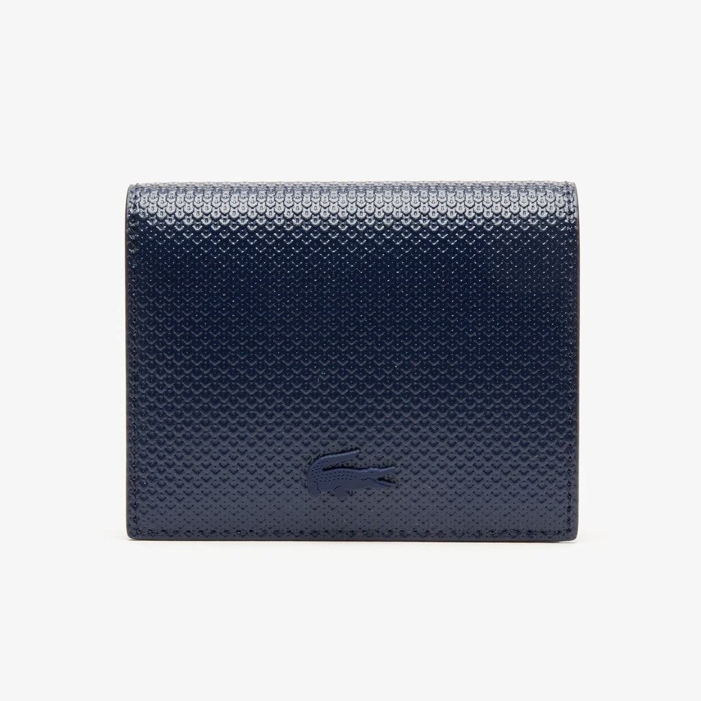 Women's Chantaco Nœud Small Piqué Leather Snap Coin Pouch / Lacoste