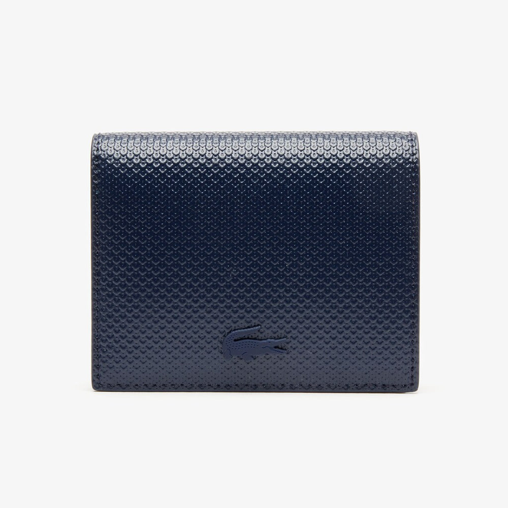 Women's Chantaco Nœud Small Piqué Leather Snap Coin Pouch / Lacoste