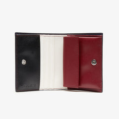 Women's Chantaco Nœud Small Piqué Leather Snap Coin Pouch / Lacoste