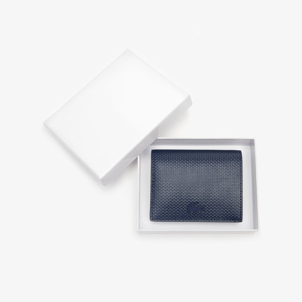 Women's Chantaco Nœud Small Piqué Leather Snap Coin Pouch / Lacoste