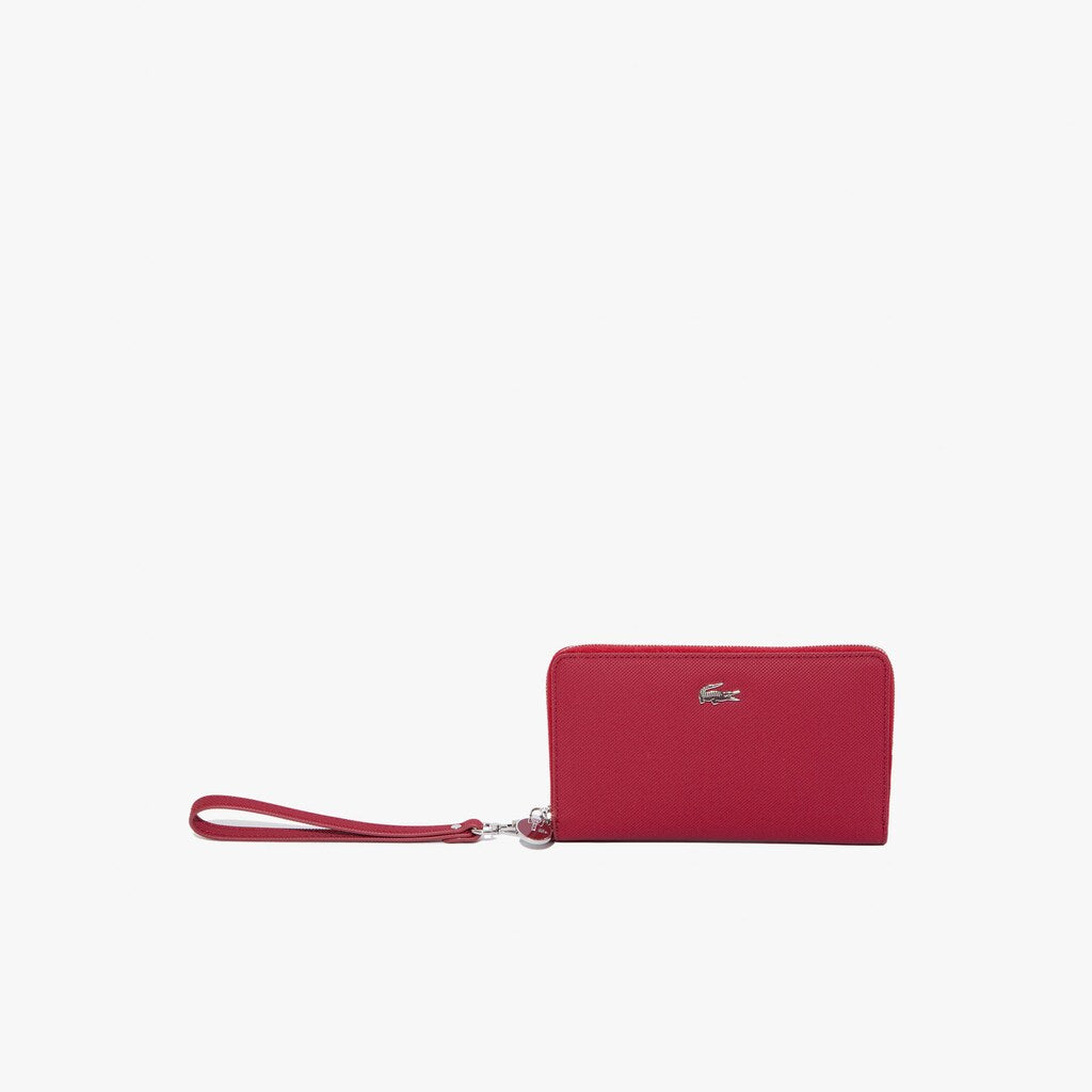 Women's Daily Classic Coated Canvas Wristlet Wallet / Lacoste