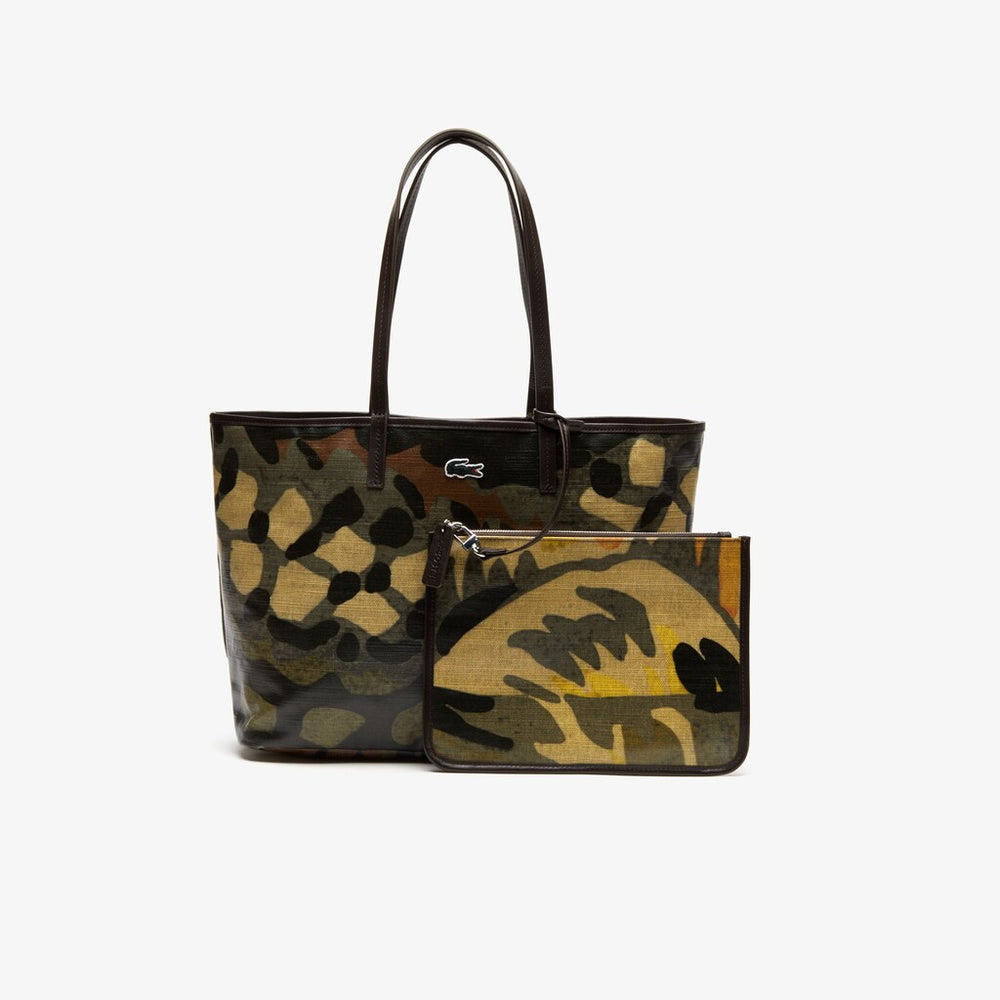 Women's Robert George Coated Print Canvas Tote Bag / Lacoste