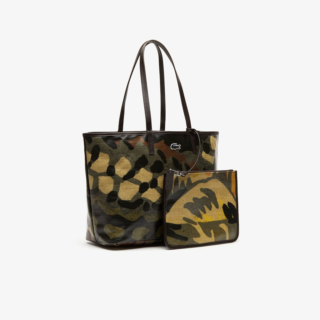 Women's Robert George Coated Print Canvas Tote Bag / Lacoste