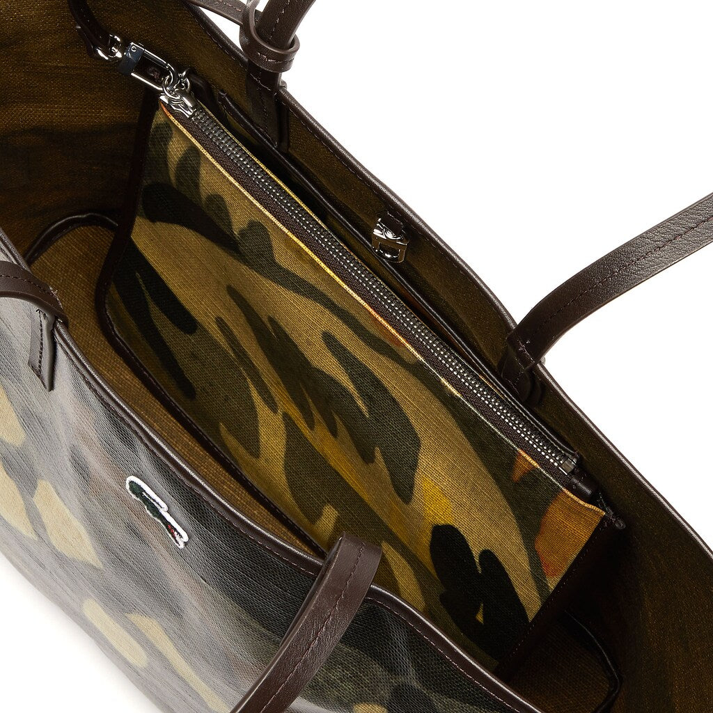 Women's Robert George Coated Print Canvas Tote Bag / Lacoste