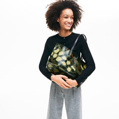 Women's Robert George Coated Print Canvas Tote Bag / Lacoste