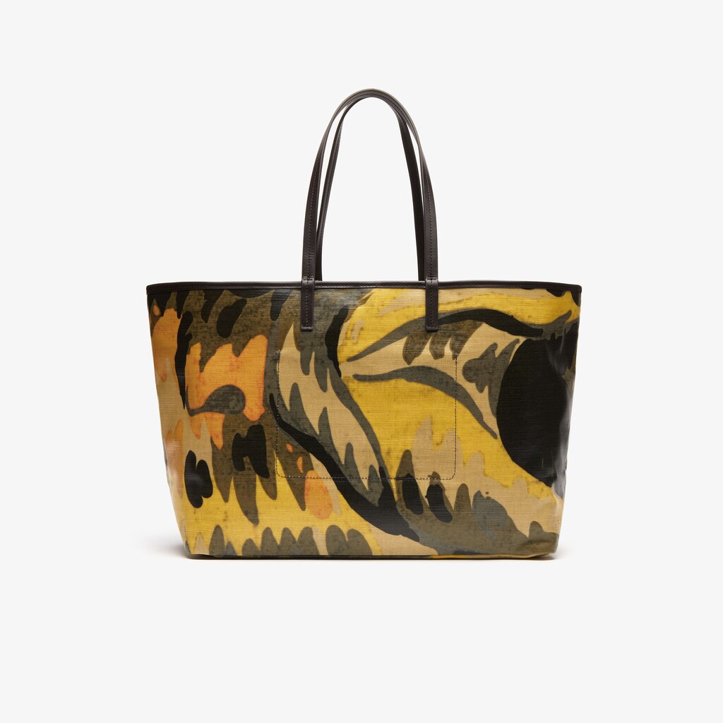 Women's Robert George Large Coated Print Canvas Tote Bag / Lacoste