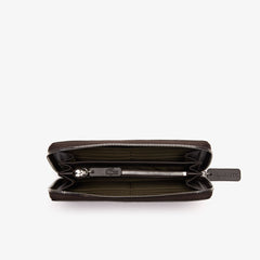 Women's Robert George Coated Print Canvas Zip Wallet / Lacoste