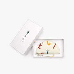 Women's Daily Classic Coated Print Canvas Half Moon Clutch / Lacoste