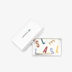 Women's Daily Classic Printed Coated Canvas Wristlet Wallet / Lacoste