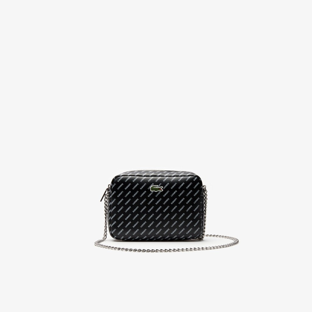 Women's Lacoste LIVE Coated Print Canvas Shoulder Bag / Lacoste