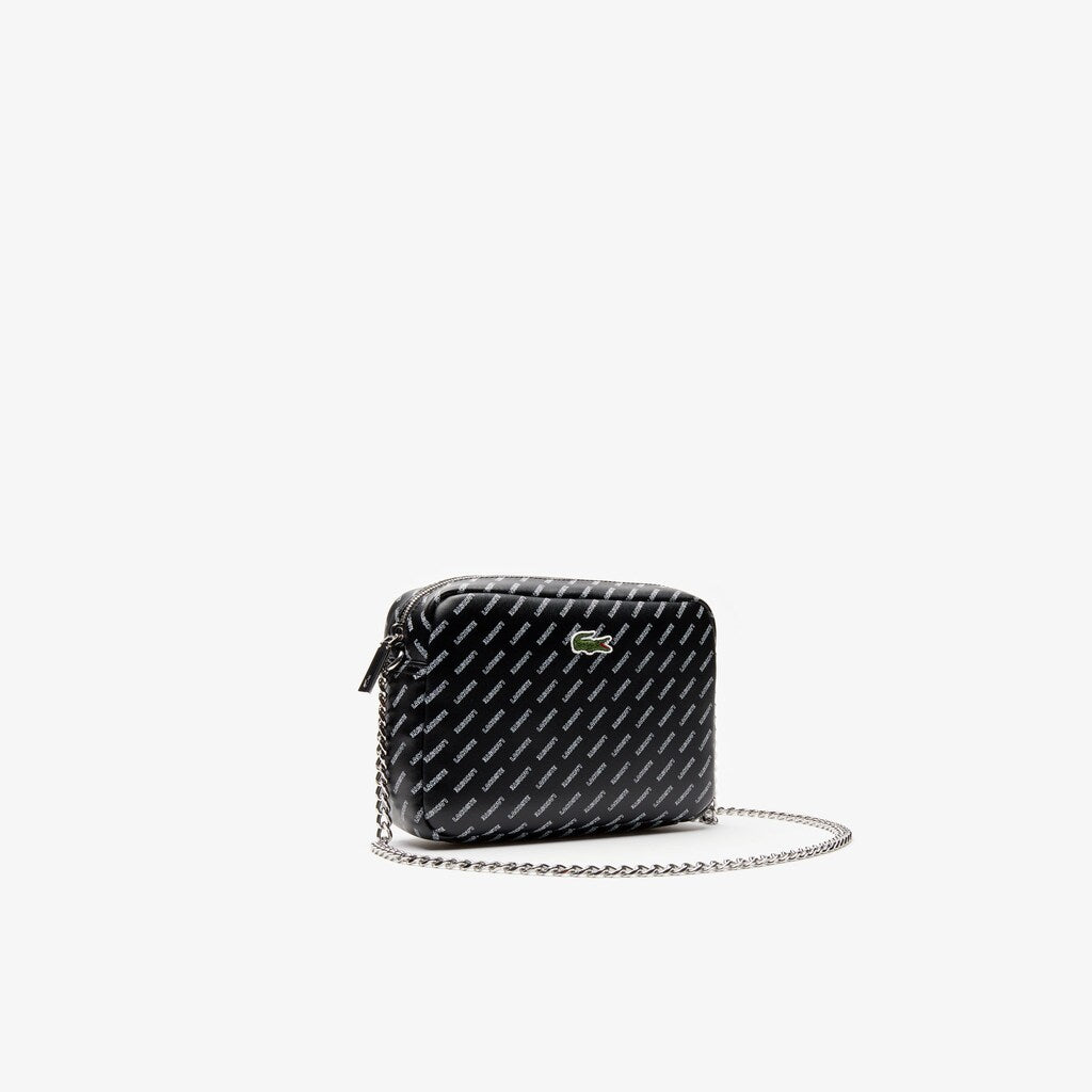 Women's Lacoste LIVE Coated Print Canvas Shoulder Bag / Lacoste