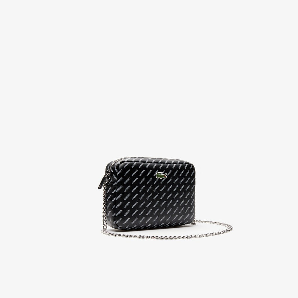 Women's Lacoste LIVE Coated Print Canvas Shoulder Bag / Lacoste