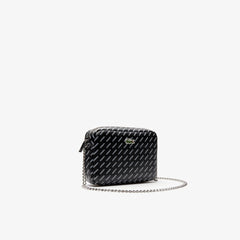 Women's Lacoste LIVE Coated Print Canvas Shoulder Bag / Lacoste