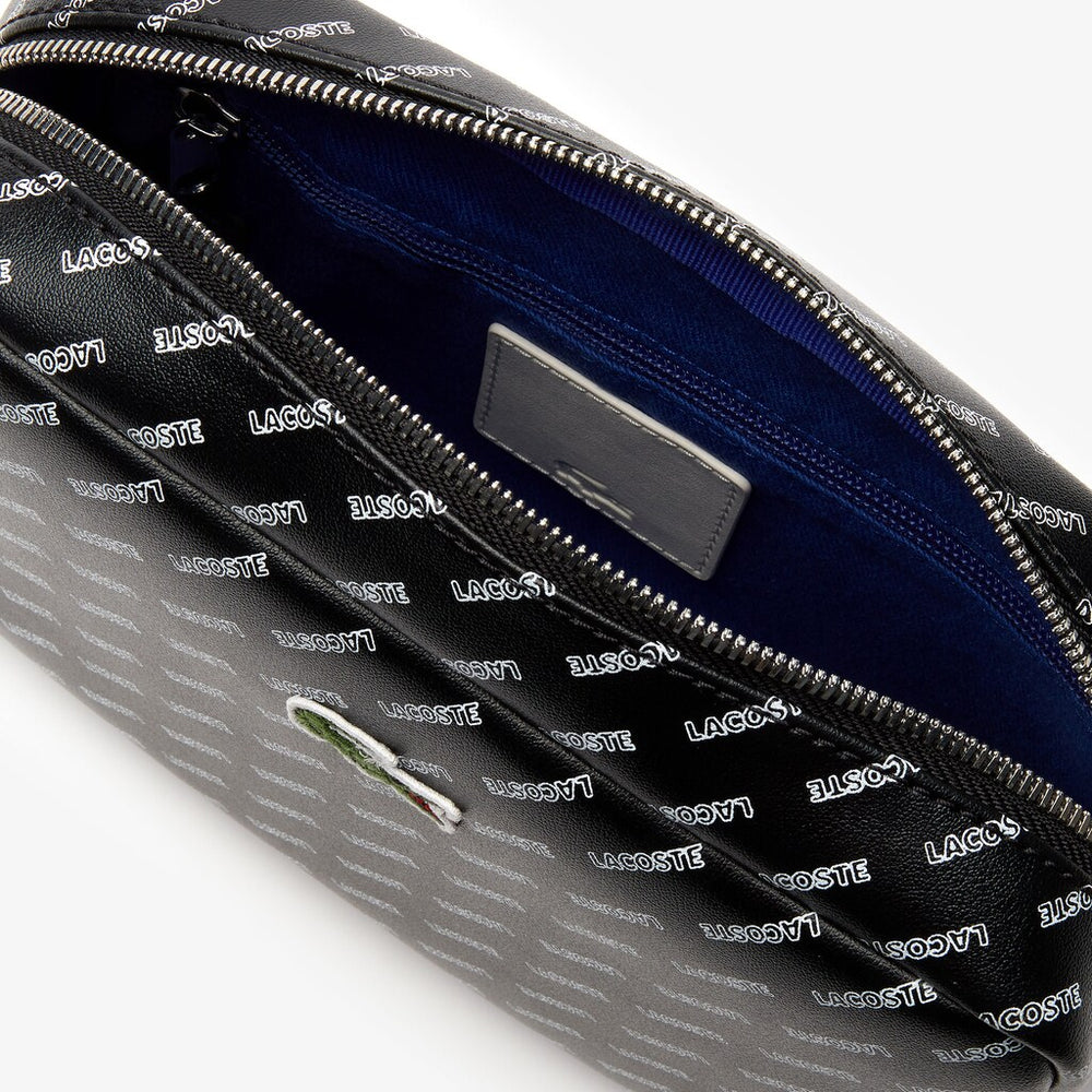 Women's Lacoste LIVE Coated Print Canvas Shoulder Bag / Lacoste