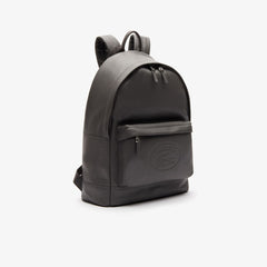 Men's L.12.12 Casual Embossed Lettering Leather Backpack / Lacoste