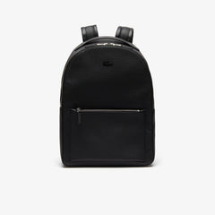 Men's Chantaco Soft Leather Zip Backpack / Lacoste