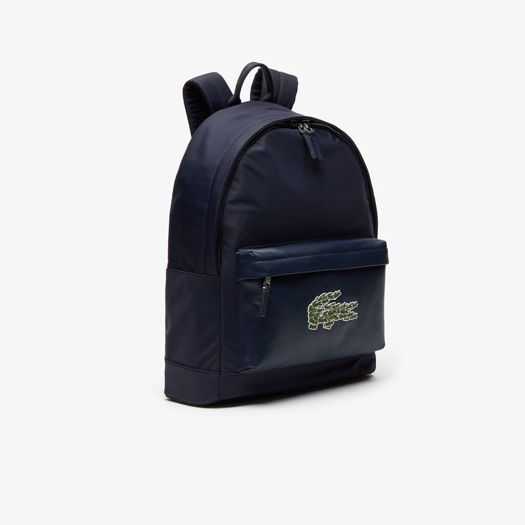 Men's L.12.12 Croco Magic Leather and Canvas Backpack / Lacoste