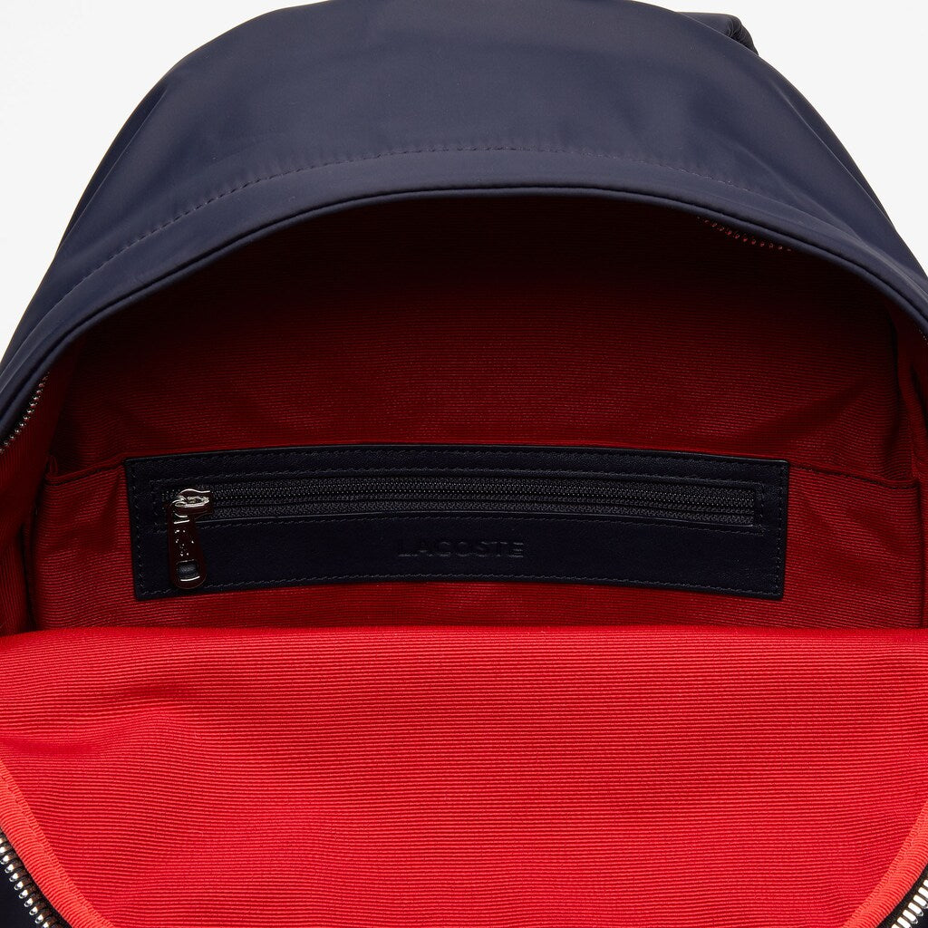 Men's L.12.12 Croco Magic Leather and Canvas Backpack / Lacoste
