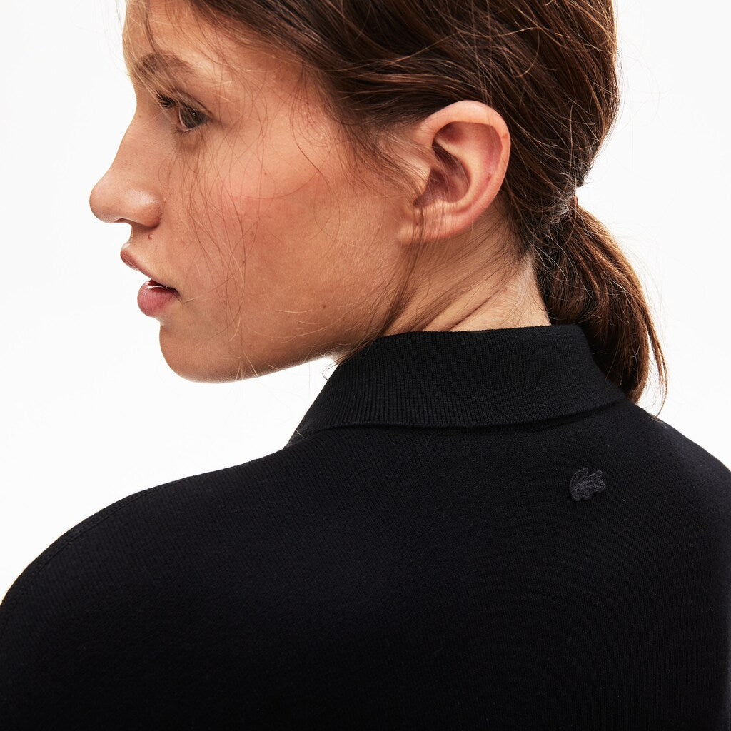 Women's LIVE Rose-Embroidered Cropped Sweater / Lacoste