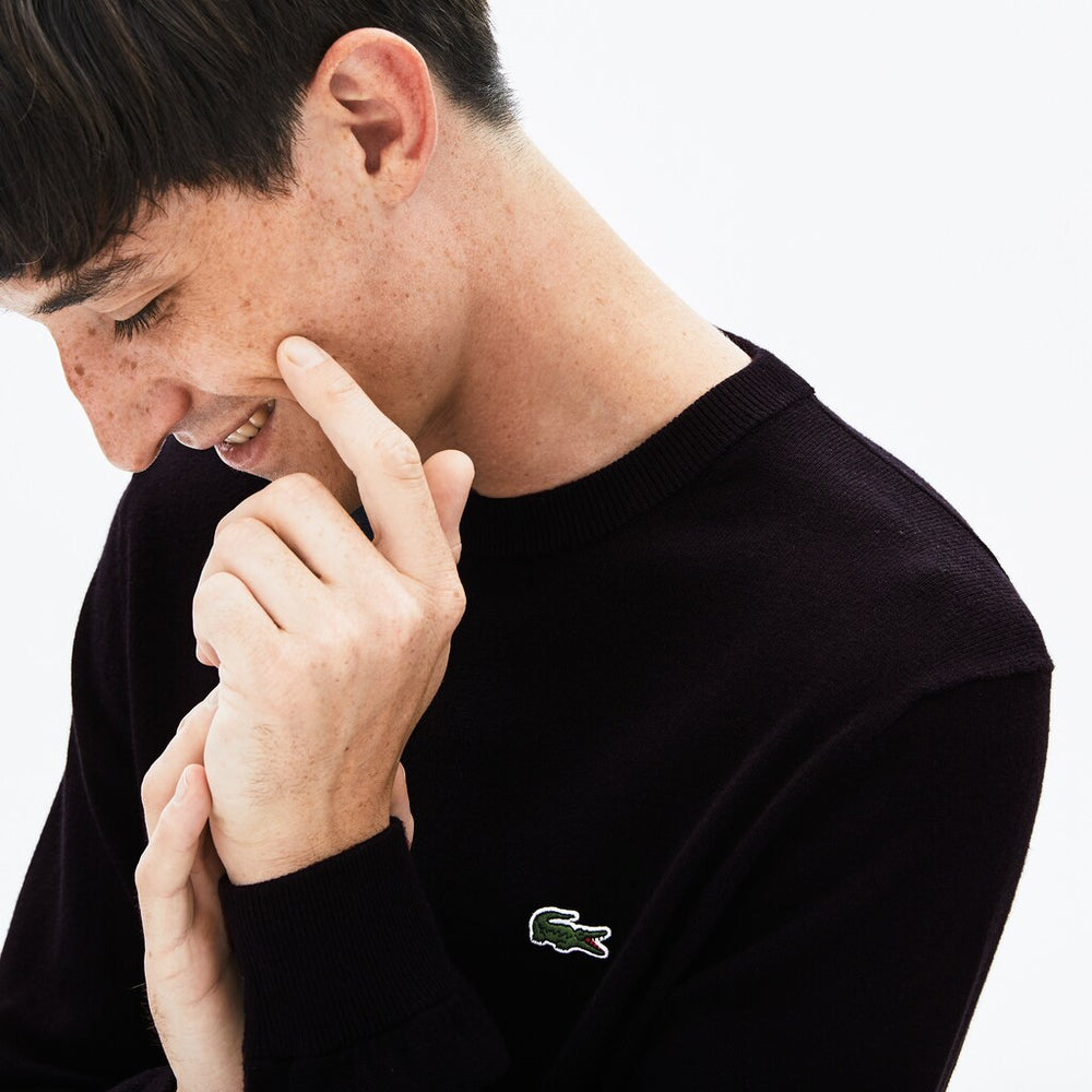 Men's LIVE Crew Neck Cashmere And Cotton Sweater / Lacoste
