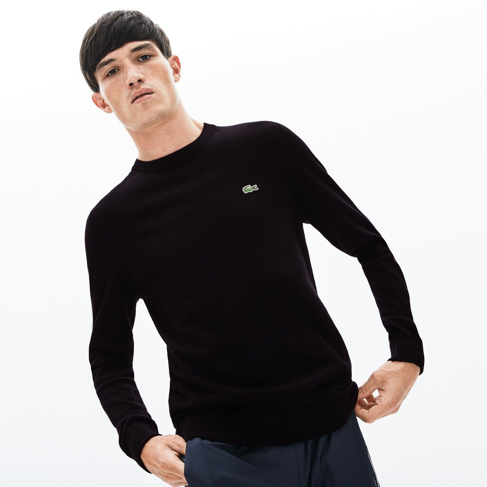 Men's LIVE Crew Neck Cashmere And Cotton Sweater / Lacoste