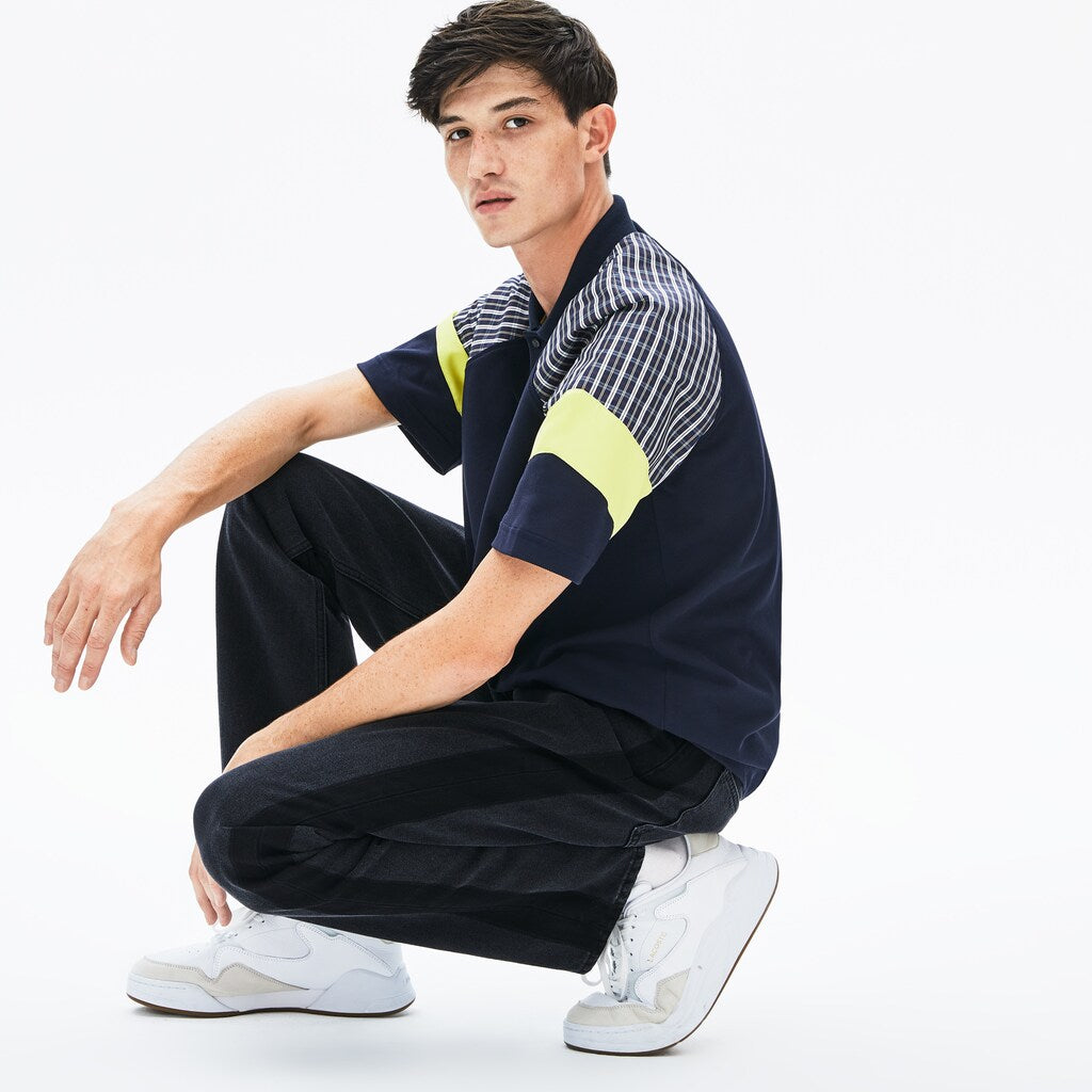 Men's LIVE Straight Cut 5-Pocket Cotton Jeans / Lacoste
