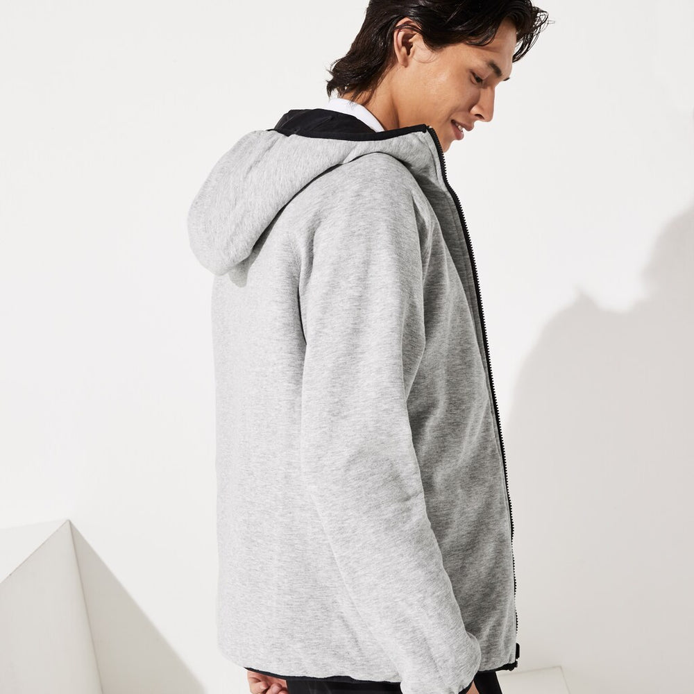 Men's SPORT Hooded Reversible Dual-Tone Jacket / Lacoste