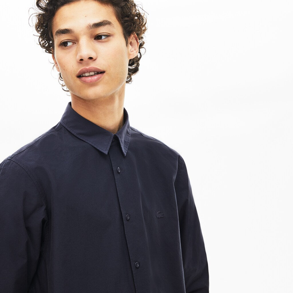 Men's Motion Ergonomic Paneled Stretch Cotton Shirt / Lacoste