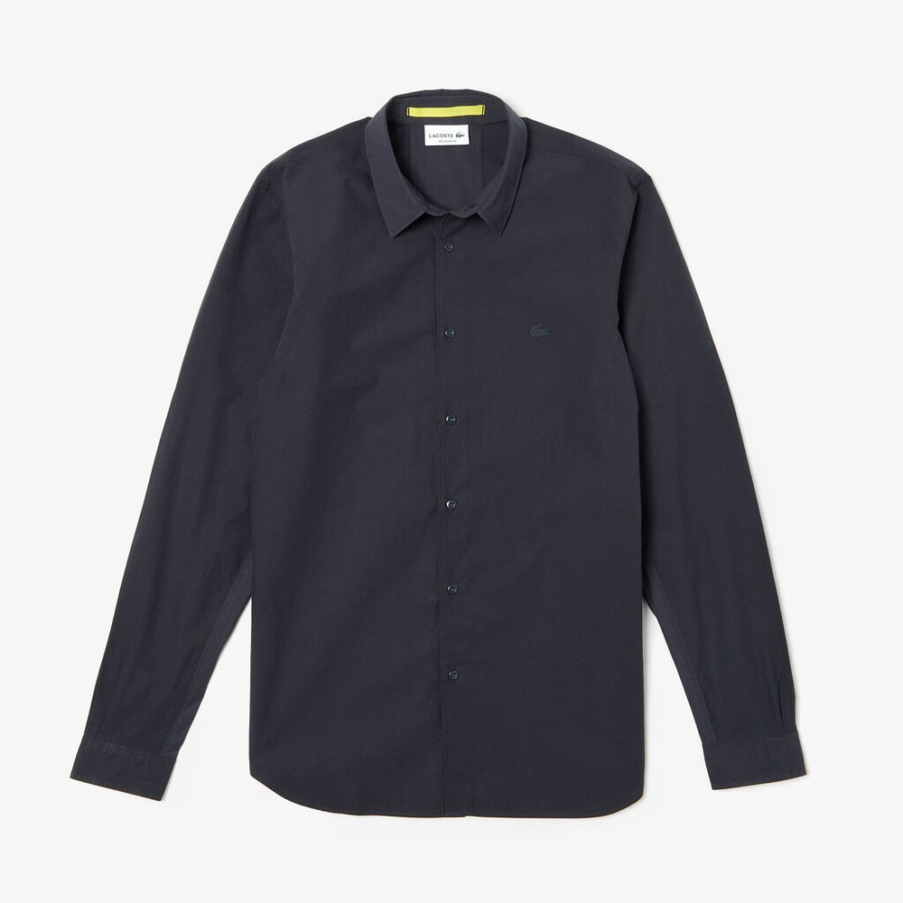 Men's Motion Ergonomic Paneled Stretch Cotton Shirt / Lacoste