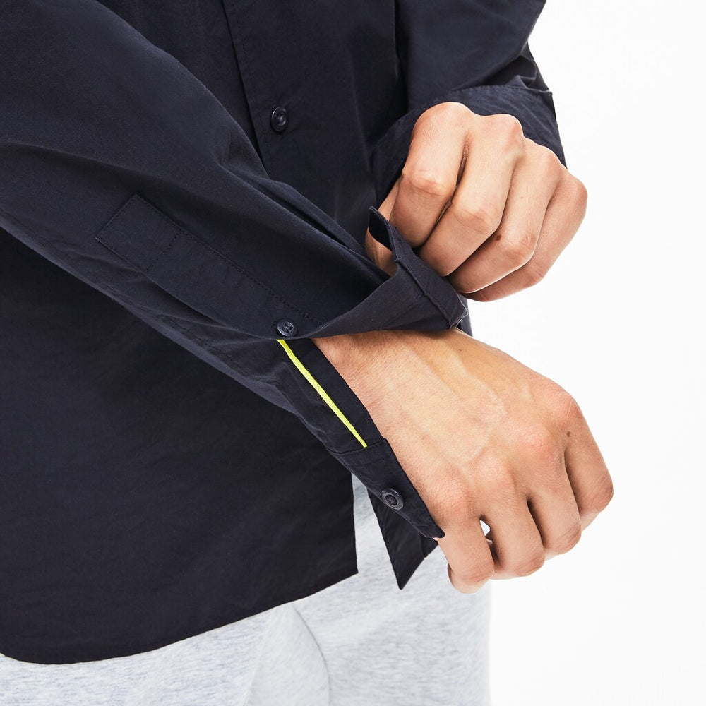 Men's Motion Ergonomic Paneled Stretch Cotton Shirt / Lacoste
