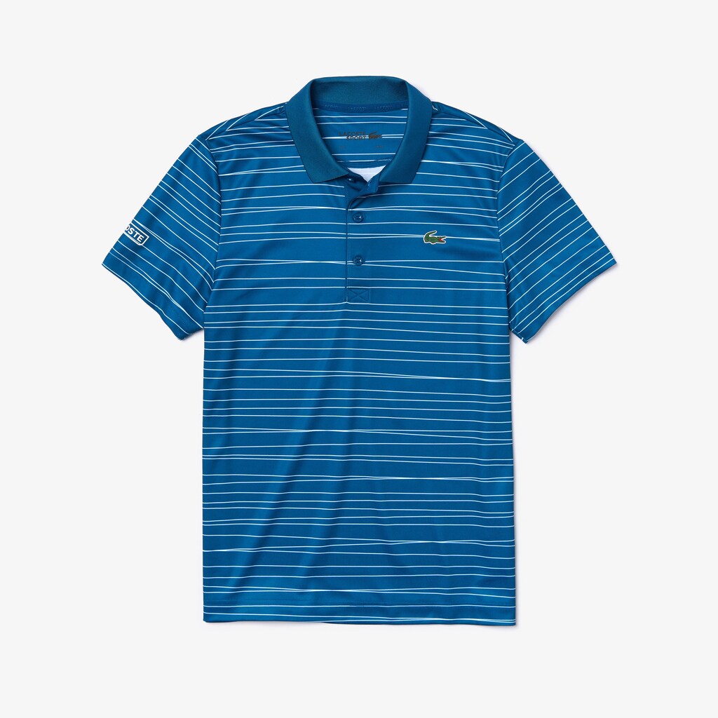 Men's SPORT Striped Breathable Piqué Tennis Polo / Lacoste