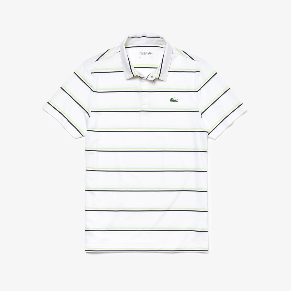 Men's SPORT Striped Breathable Jersey Golf Polo / Lacoste