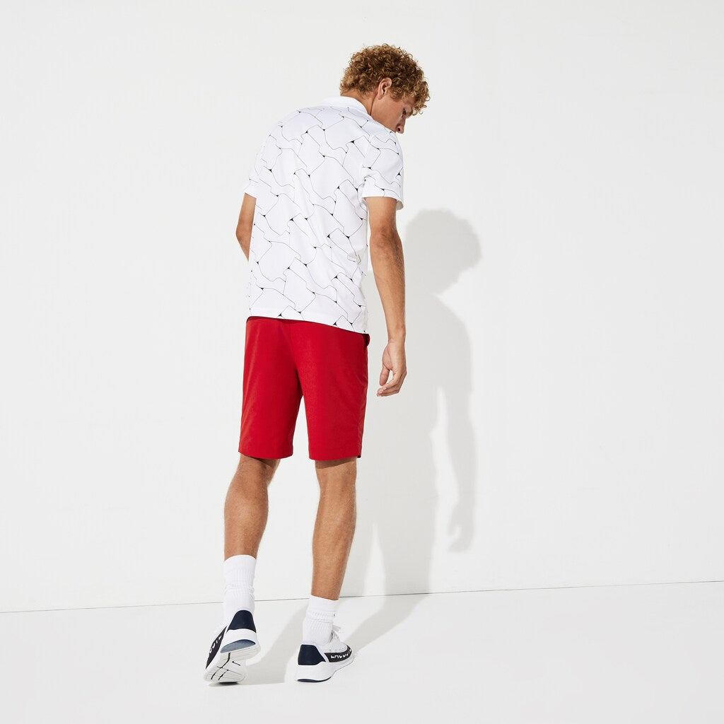 Men's SPORT Print Breathable Stretch Jersey Golf Polo / Lacoste