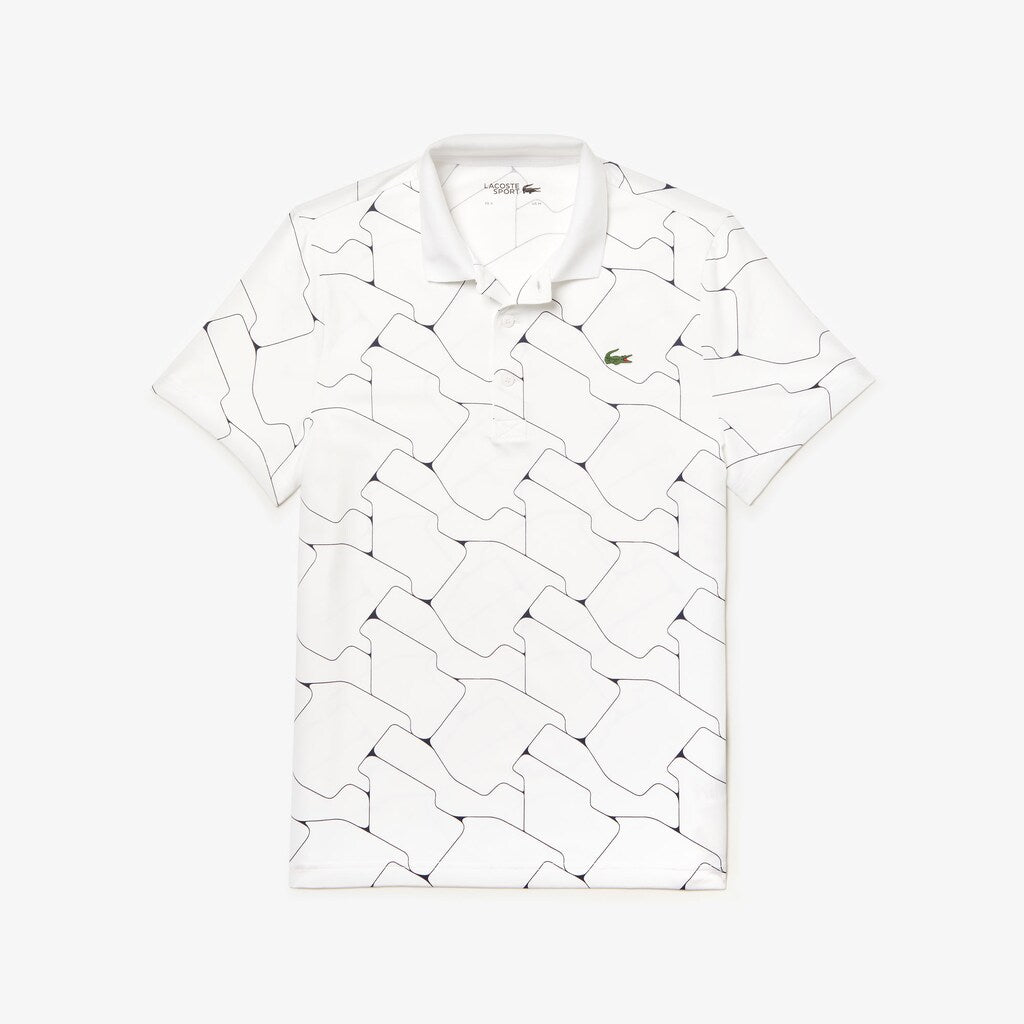 Men's SPORT Print Breathable Stretch Jersey Golf Polo / Lacoste