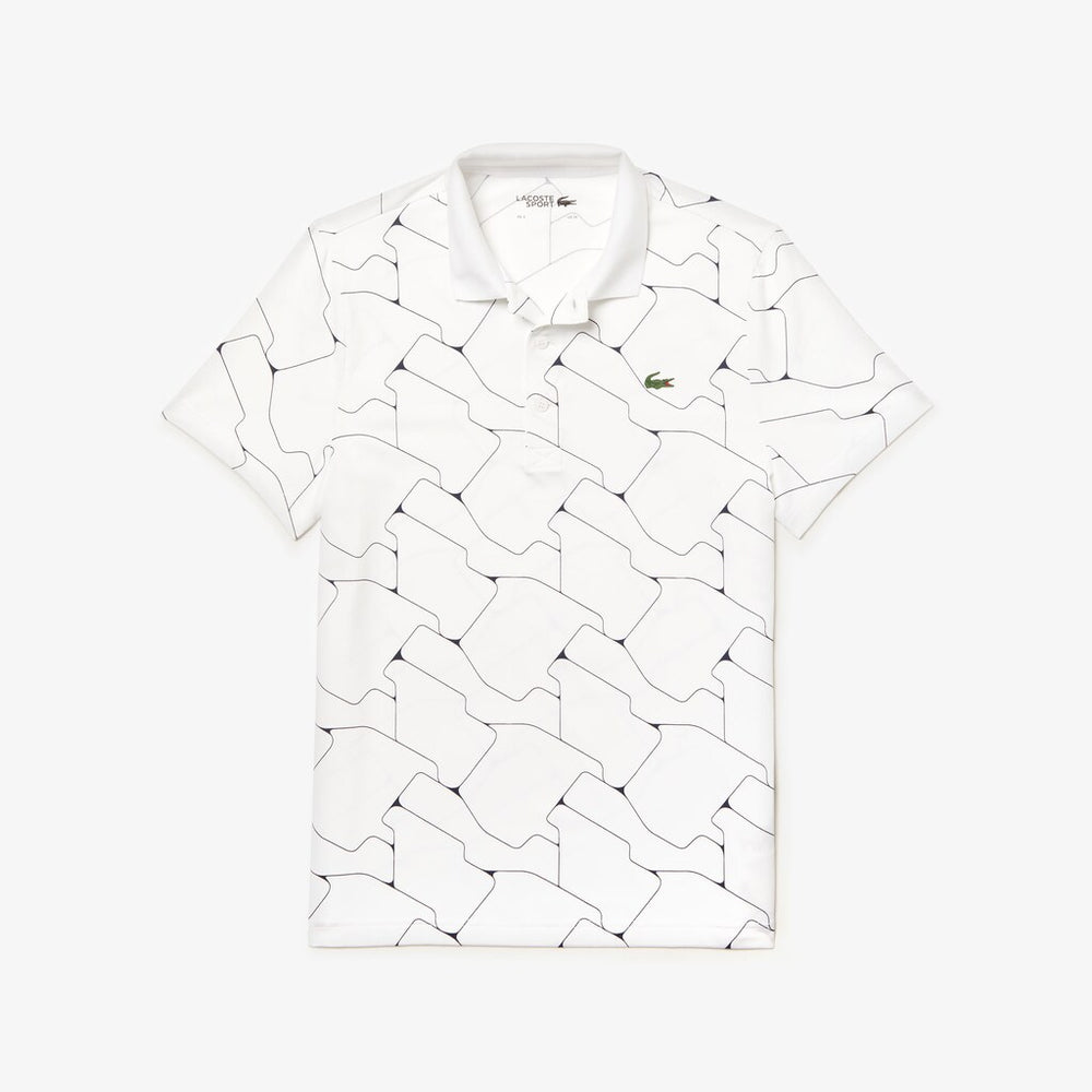 Men's SPORT Print Breathable Stretch Jersey Golf Polo / Lacoste