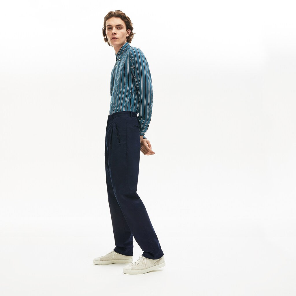 Men's Pleat-Front Twill Chinos / Lacoste