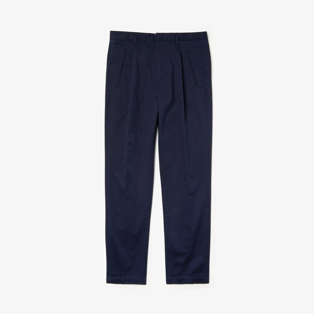 Men's Pleat-Front Twill Chinos / Lacoste
