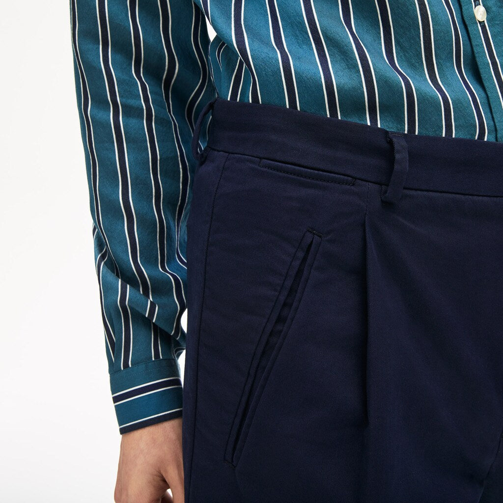 Men's Pleat-Front Twill Chinos / Lacoste