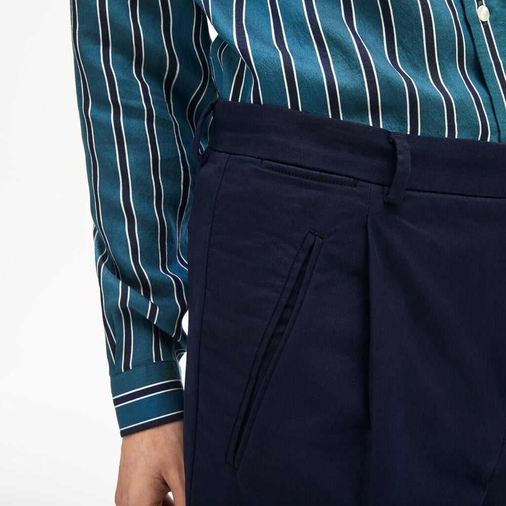 Men's Pleat-Front Twill Chinos / Lacoste